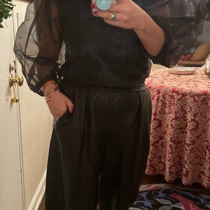 ZARA LEATHER CULOTTES